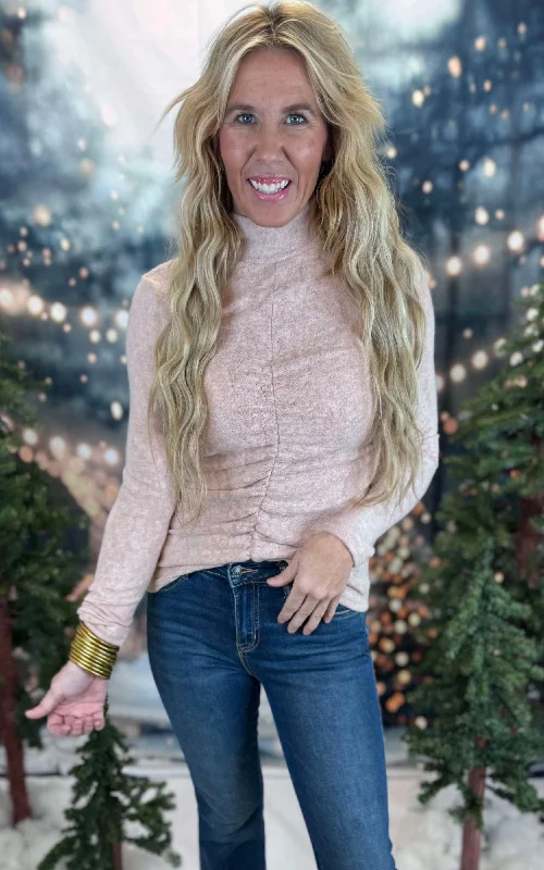 Spiritual Vitality Long Sleeve Mock Neck Top