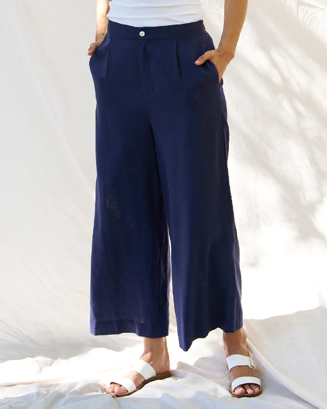 Versatile Casuals Betty Basics Aspen Palazzo Pant Navy